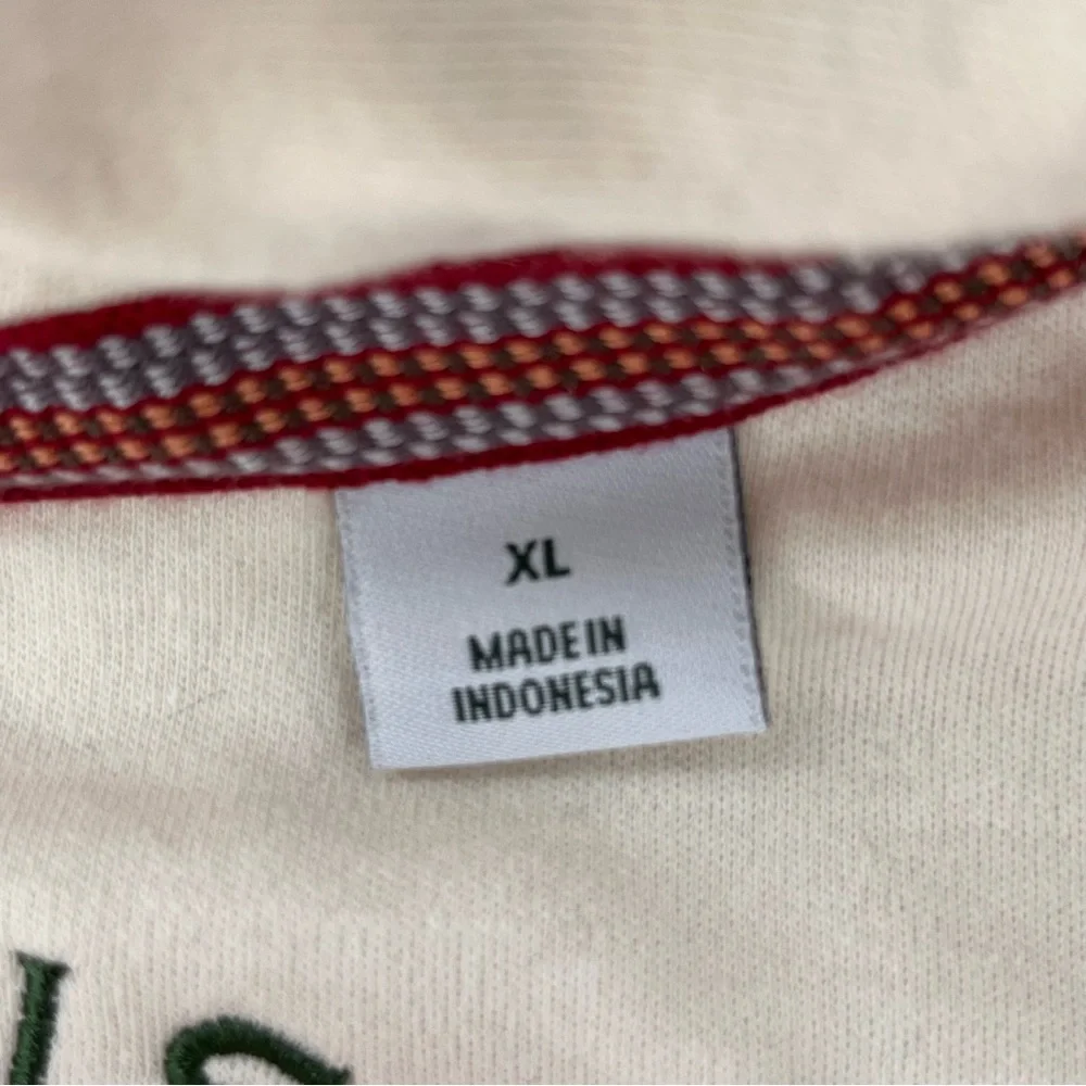 Orvis Men’s 4 Button & Snap Closure Pullover Sweater Size Large In Cream